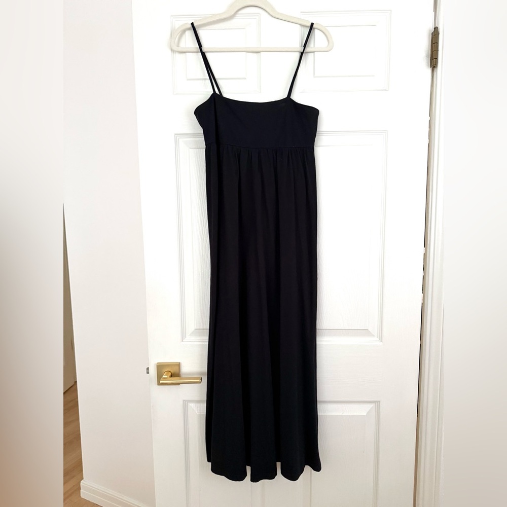 ASOS DESIGN Black Spaghetti-Strap Maxi Dress